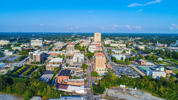 Spartanburg Stany Zjednoczone Ameryki Drone Aerial Pobliżu Greenville South Carolina — Zdjęcie stockowe