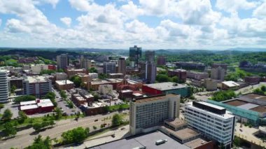 Knoxville, Tennessee ABD şehir silüeti havadan