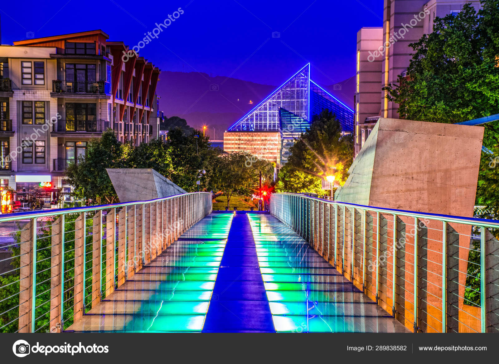 Glass Bridge in Downtown Chattanooga Tennessee TN Stock Photo by ©Kevin