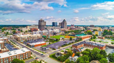 Downtown Greensboro, Kuzey Carolina, Amerika Birleşik Devletleri Skyline