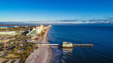 Drone Aerial of Daytona Beach, Florida, USA. clipart