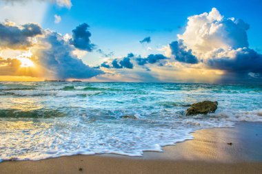 Fort Lauderdale Beach Florida Sunrise FL clipart
