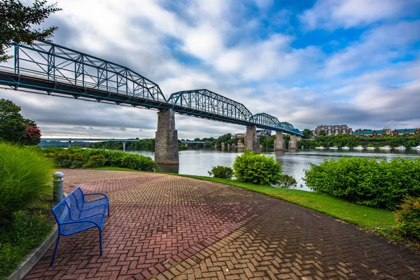 Downtown Chattanooga Tennessee TN Coolidge Park — Zdjęcie stockowe