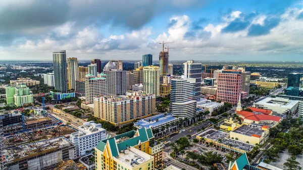 Centro de Fort Lauderdale Florida Aerial — Foto de Stock