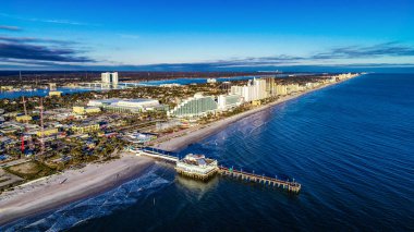 Aerial View of Daytona Beach, Florida FL clipart