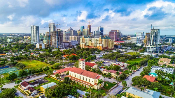 Fort Lauderdale, Floride, États-Unis Skyline Aerial — Photo