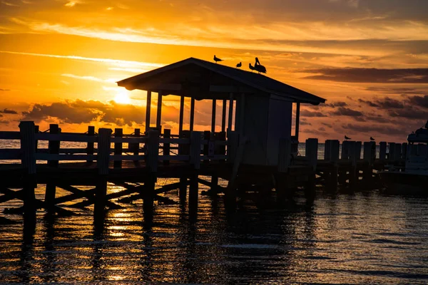 Nádherná Islamorada Keys na Floridě silueta východu slunce — Stock fotografie