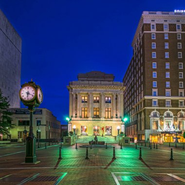 Downtown Greenville, Güney Carolina, Amerika Birleşik Devletleri.