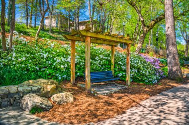 falls Park greenville, Güney Karolina, ABD