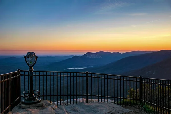 Caesars Head Overlook at Sunset near Greenville South Carolina S — Stock Photo, Image