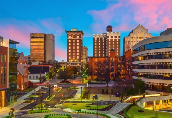 Greenville, Carolina del Sud, Stati Uniti d'America city scape — Foto Stock