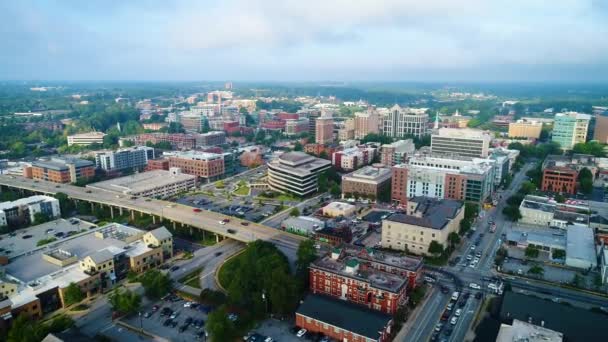 West Greenville, South Carolina, USA Skyline — Stock Video