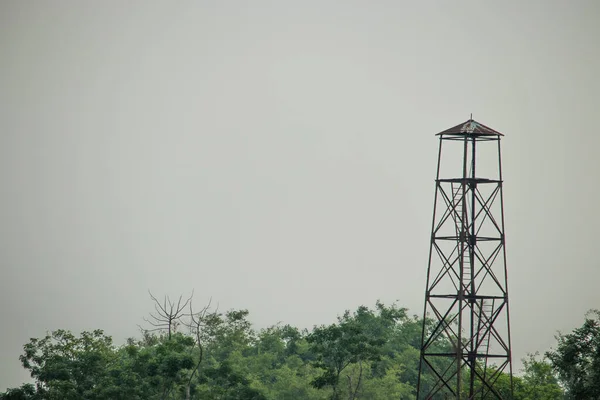 Torre Vigilância Fronteira Índia Bangladesh Border Concept Segurança Torre Observação — Fotografia de Stock