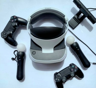 Hareket joystick Kask sanal gerçeklik denetleyicisi.