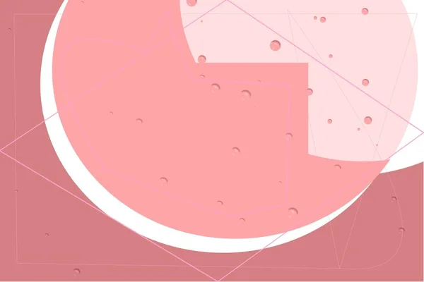 Beyaz arka plan üzerinde pembe daireler in illüstrasyonu.
