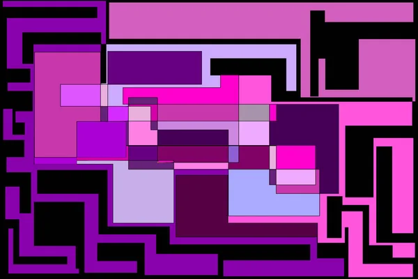Flerfärgad labyrint. — Stockfoto