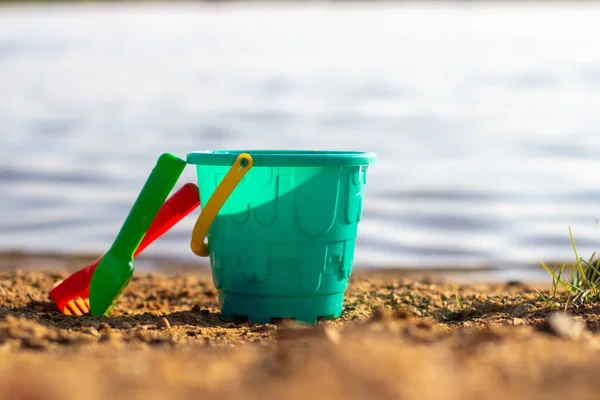 Children Toys Beach Sunny Day — Stock Photo, Image