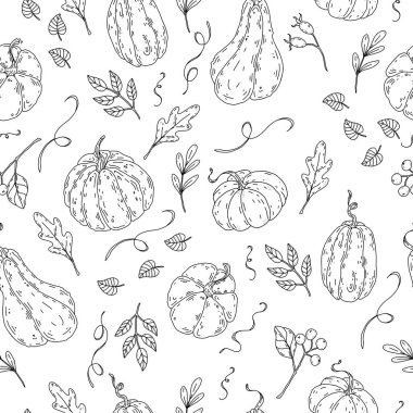 Güzel kabak Halloween Şükran Dikişsiz desen