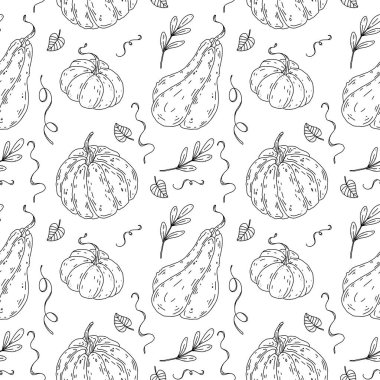 Güzel kabak Halloween Şükran Dikişsiz desen