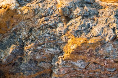 Arka plan için Denizin Önündeki Sahilden Büyük Kaya