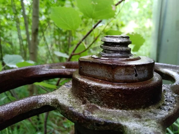 Rusty metal valve, Industrial Valve Wheel, rusty valve