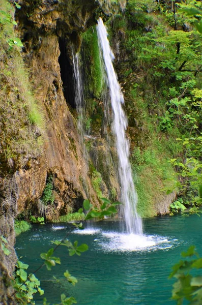 Parco Nazionale Laghi Plitvice Riserva Forestale 295 Km2 Situato Nella — Foto Stock