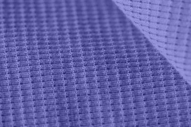 Tekstil doku Lila renk yakın yukarı. Tekstil arka planı