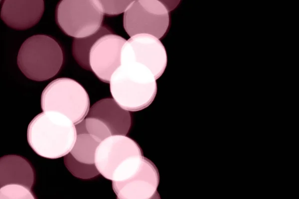 Pink Color Abstract Bokeh Christmas Blurred Background — Stock Photo, Image