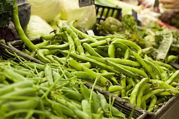 Sayuran Supermarket Konsep Pilihan Sadar Makanan Sehat — Stok Foto