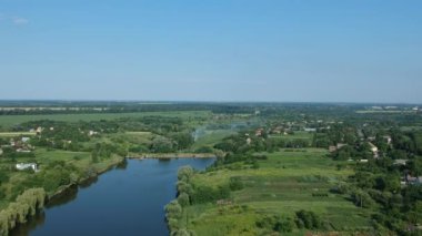 Nehrin gün batımı havadan görünümü