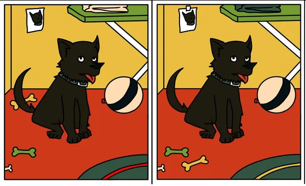 interactive illustration find 5 differences