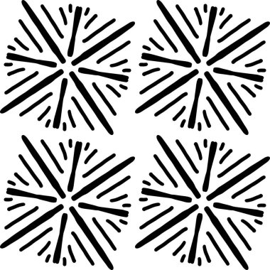 Modern dikişsiz el çizilmiş geometrik memphis desenleri. Vektör tasarımı.