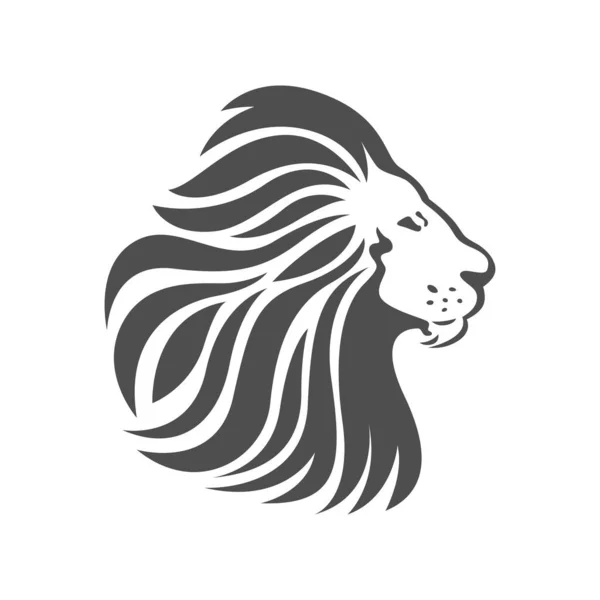 Vahşi Aslan Vektör Simgesi Logo Şablonu