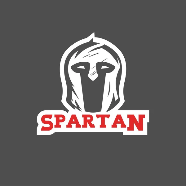 Logo Dell Illustrazione Vettoriale Spartana — Vettoriale Stock