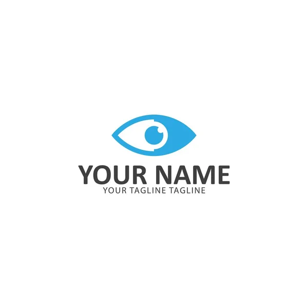 Mavi Göz Logo Vektör Çizimi — Stok Vektör