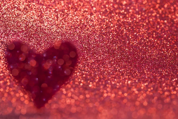 Czerwone Tło Bokeh Serca Koncepcja Walentynki Romantyczny Czerwony Bokeh Abstrakcyjne — Zdjęcie stockowe