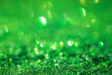 Noel için yeşil Glitter soyut arka plan