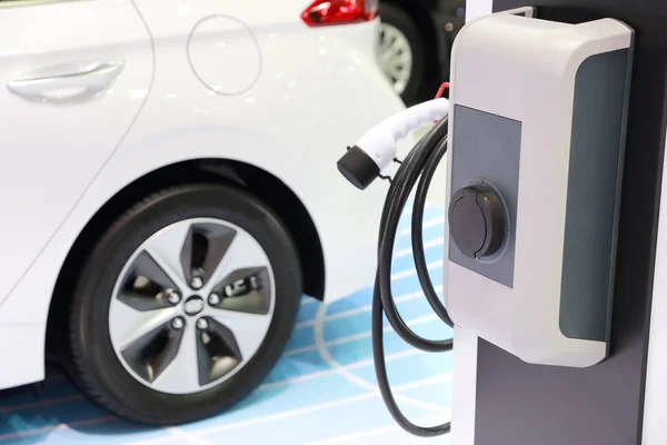 Modern car charging electric — Stock Photo, Image