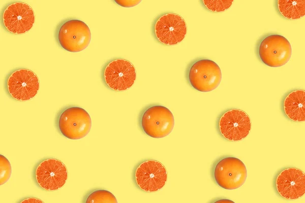 orange pattern on yellow pastel background