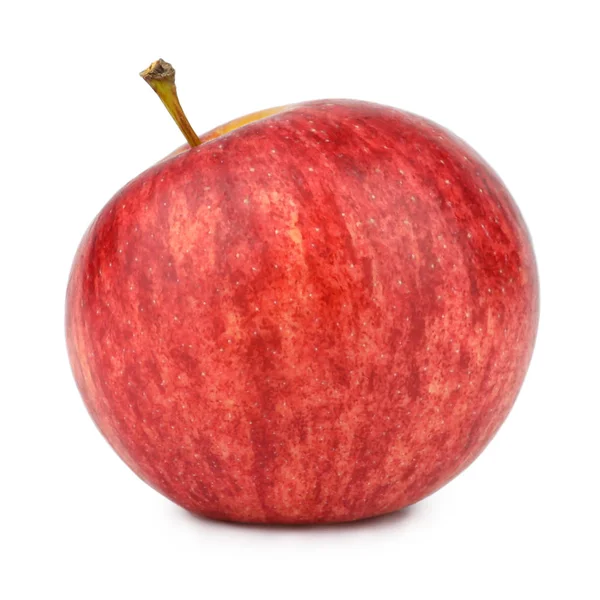 Φρέσκο κόκκινο μήλο απομονωμένο σε λευκό φόντο — Φωτογραφία Αρχείου