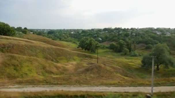 Vue depuis la fenêtre du train 