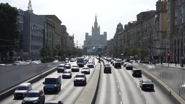 モスクワ ロシア 2020年9月7日 モスクワの晴れた日 ボリシャヤ サドバヤ通り — ストック動画