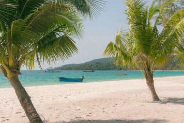 Koh Rong Adası 'nda bir sahil.