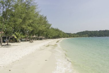Koh Rong Adası 'nda bir sahil.