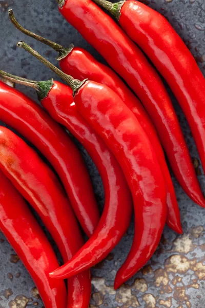 Paprika Chilli Vinobraném Jídle — Stock fotografie