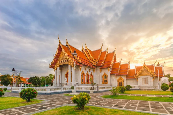 Wat Benchamabophit Dusit Wanaram Ratchaworawihan Der Marmortempel — Stockfoto