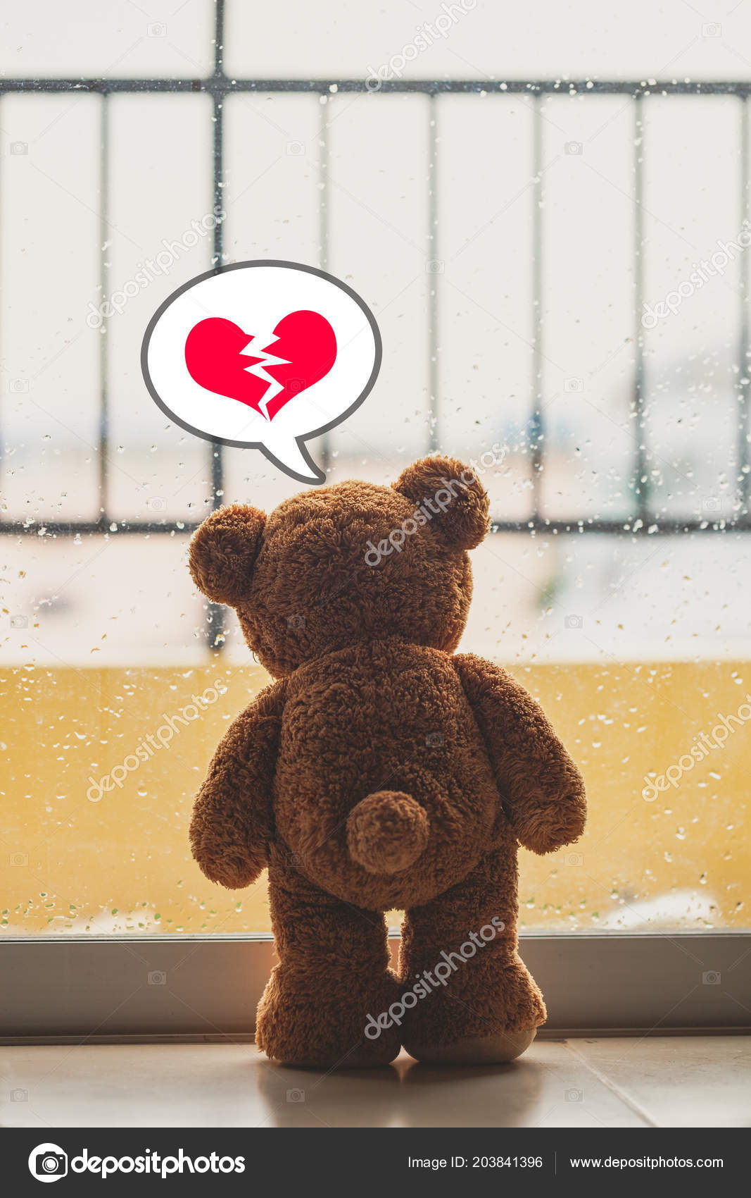 teddy bear broken heart