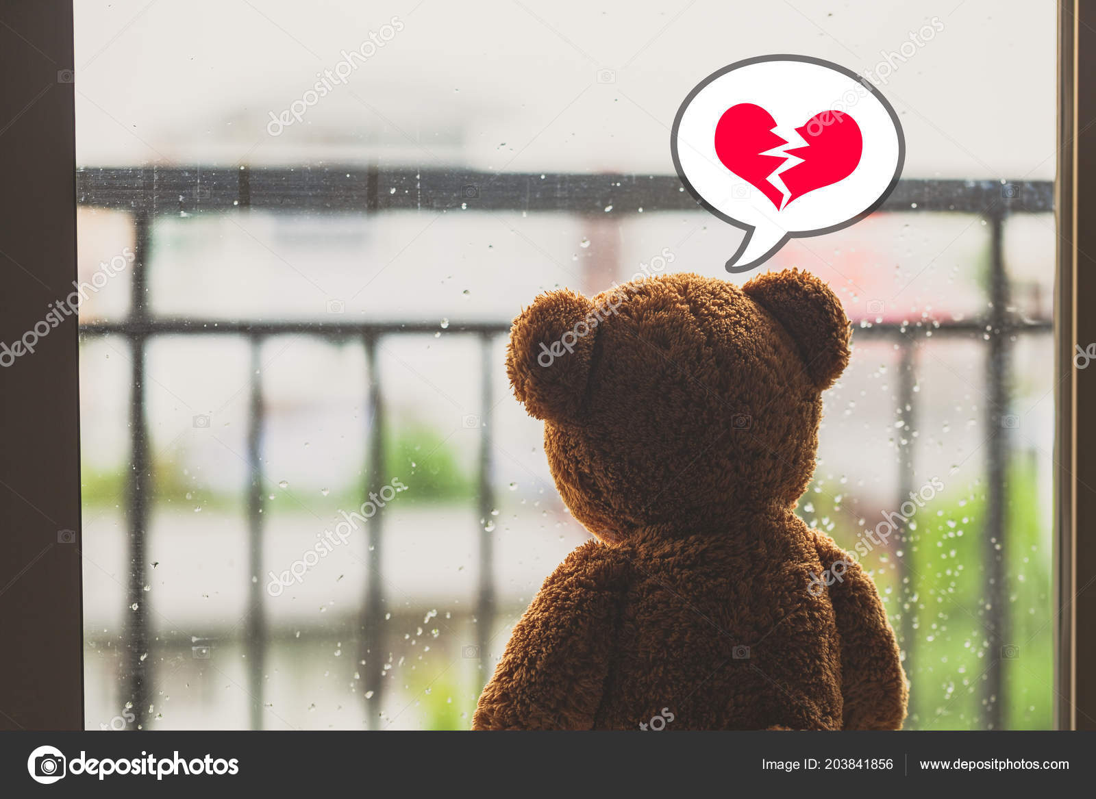 teddy bear broken heart