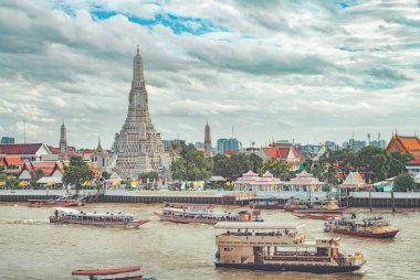 Wat Arun Rajwararam, Bangkok Tayland. cityscape fotoğraf