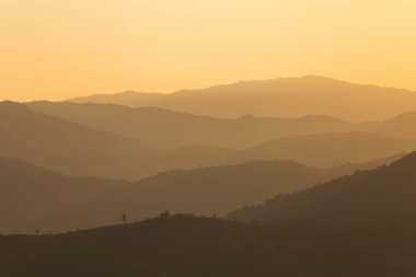 Mon kiew-lom bakış açısı Mae Moei Milli Parkı, Tak Eyaleti, tayland cordillera güzel tabaka